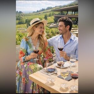 Farm Rio x Anthropologie
Long-Sleeve V-Neck Maxi Dress size XS.